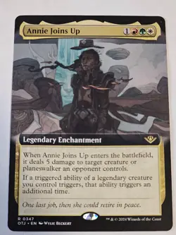 MTG - Annie Joins Up Extended Art - Outlaws of Thunder Junction - Image 1