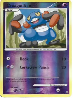 Pokemon: Croagunk [Reverse Holo] #101 | Pokemon Supreme Victors - Image 1