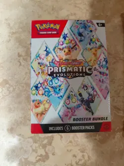 Sealed Pokemon TCG Prismatic Evolutions Booster Bundle And Art Tech Sticker Lot - Image 2