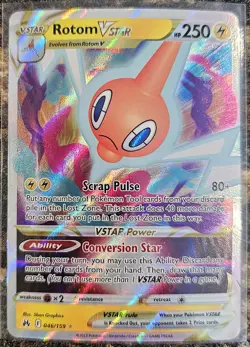 Pokemon 2023 Crown Zenith Rotom VSTAR 46 NM or better - Image 1