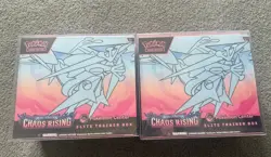 Pokemon Chaos Rising Pokemon Center Exclusive Elite Trainer Boxes X 2 - Image 1