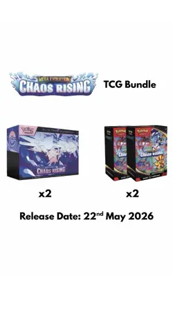 Pokemon TCG Chaos Rising Pokemon Center 2x PC ETB’s 2x Booster Bundles Sealed - Image 1