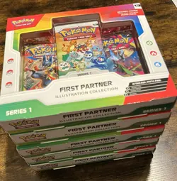 Pokemon TCG First Partner Illustration Collection Series 1 x5 factory sealed - Image 2
