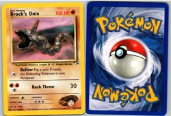 Brock's Onix 69/132 Common Gym Heroes Pokemon Unlimited NM - Image 3