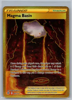 NM Magma Basin Brilliant Stars 185/172 Secret Rare Pokemon - Image 1