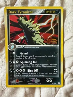 Pokemon Dark Tyranitar EX TCG Team Rocket Returns 19/109 Holo Rare - Image 1