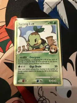 Pokemon TCG Turtwig GL 85/111 Rising Rivals Common Regular SP EN 2009 - Image 1