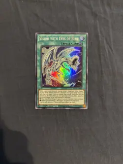 Yugioh!! Vision with Eyes of Blue BACH-EN050 Super Rare 1st Ed NM - Image 1