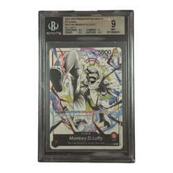 2025 ONE PIECE STARTER DECK 21 EX GEAR5 MONKEY.D.LUFFY #001 ALT ART L BGS 9.5 - Image 1