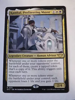 MTG- Kambal, Profiteering Mayor - Outlaws of Thunder Junction - Image 1