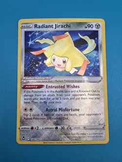 Radiant Jirachi 120/195 Holo Rare Silver Tempest SWSH12 Pokemon English NM - Image 1