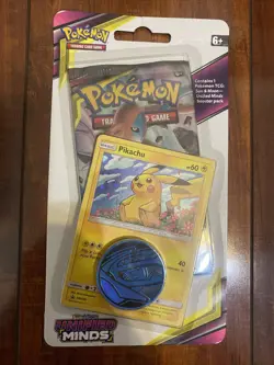 Pokemon x1 Unified Minds Checklane Blister Deoxys Pack Art Pikachu Promo New! 🔥 - Image 1