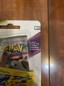 Pokemon x1 Unified Minds Checklane Blister Deoxys Pack Art Pikachu Promo New! 🔥 - Image 4