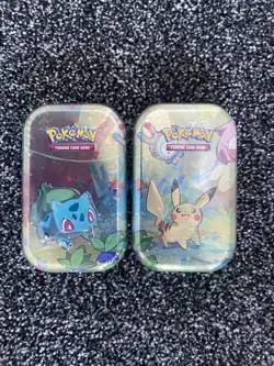 Pokemon TCG: Kanto Friends Mini Tin Pikachu and Bulbasaur sealed✅ - Image 1