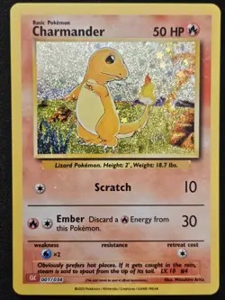 Charmander 001/034 CLC Classic Collection Charizard Deck Holo Pokemon 2023 NM - Image 1