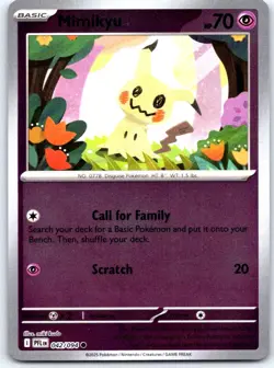 Mimikyu 042/094 Common Phantasmal Flames Pokemon Reverse Holo NM - Image 1