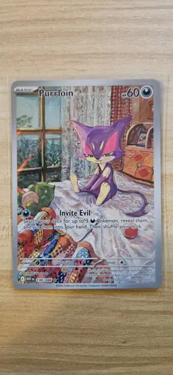 Pokemon TCG Purrloin 136/086 Astral Radiance Illustration Rare Holo NM/M - Image 1