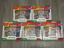 Pokemon First Partner Illustration Collection Series 1 -Lot of 5 - NEW / SEALED - Image 1
