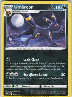 Umbreon 009/015 Promo McDonald's Promos 2024 Pokemon Lightly Played - Image 1
