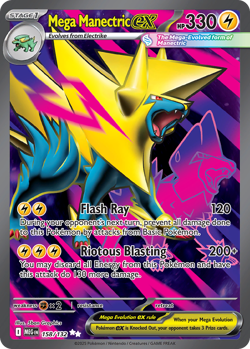MEGA MANECTRIC EX 158/132 ULTRA RARE MEGA EVOLUTION POKEMON NEAR MINT - Image 1