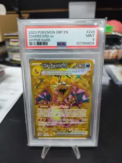2023 POKEMON OBF EN-OBSIDIAN FLAMES HYPER RARE #228 CHARIZARD EX PSA 9 - Image 1