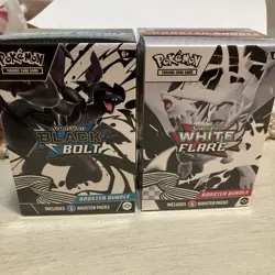 Pokemon Scarlet & Violet Black Bolt + White Flare Booster Bundle - Image 1