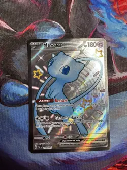 Pokemon TCG Mew ex 216/091 SV: Paldean Fates Holo Full Art Shiny UR (2) - Image 1