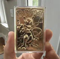 Nintendo Pokemon TCG Burger King 23k Gold Plated Special Edition Mewtwo #150 - Image 1