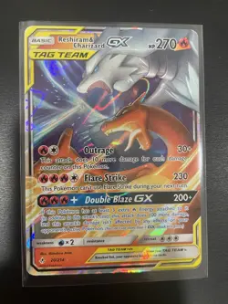 Reshiram & Charizard GX 20/214 Holo GX Rare Unbroken Bonds Pokemon Near Mint - Image 1