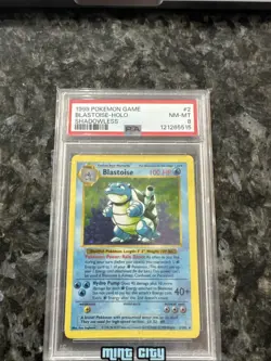Pokemon 1999 Blastoise 2/102 Shadowless Holo Rare Base Set PSA 8 - Image 1