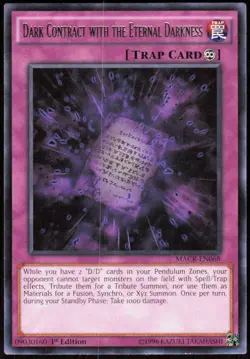 Dark Contract with the Eternal Darkness MACR-EN068 Maximum Crisis Yu-Gi-Oh NM - Image 1