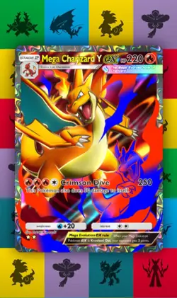 Pokemon Pocket TCG Trading Card Game 2 ⭐⭐ FullArt Mega Charizard Y Crimson Blaze - Image 2