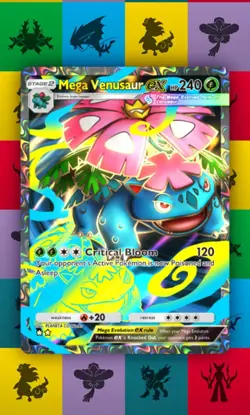 Pokemon Pocket TCG Trading Card Game 2 ⭐ Full Art Mega Venusaur EX Crimson Blaze - Image 2
