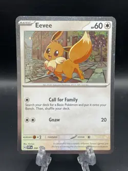 Eevee - SVP 200 Pokemon TCG Destined Rivals Cosmos Holo Black Star Promo Card - Image 1