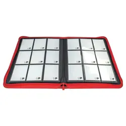 RED 9 Pocket Zippered Ultra Pro Vivid PRO Binder Pokemon, Magic, etc! 360 Card - Image 2