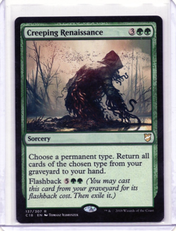 Creeping Renaissance 137 Commander 2018 MTG Rare LP - Image 1