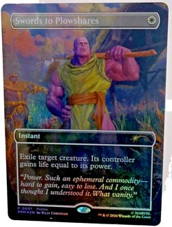 Magic the Gathering MTG Swords to Plowshares (Foil) (PSA Promo) (Sealed) - Image 1
