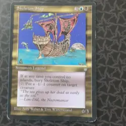 Wizards of the Coast MTG Skeleton Ship 379 Ice Age Rare Creature Regular EN - Image 1