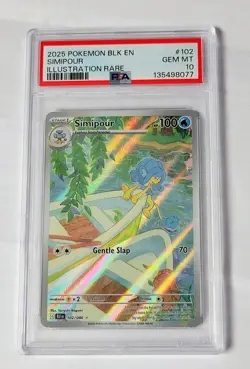 2025 Pokemon BLK EN Simipour PSA 10 #102 GEM MT - Image 4