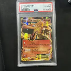 2014 Pokemon XY Flashfire #11 Charizard EX PSA 10 GEM MINT - Image 1