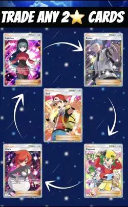 FAST Pokemon TCG Pocket - Trade Any Trainer - Prof Research Excluded + Extra 2* - Image 1
