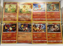 Pokemon TCG Pokemon GO Lot 8 Cards Charmander Charmeleon Basic Stage 1 English - Image 1
