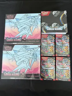 Pokemon - Chaos Rising - Pokemon Center ETB x2 - Booster Box - Booster Bundle x4 - Image 1