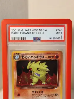 Pokemon Dark Tyranitar Neo 4 Japanese Holo Rare #248 PSA 9 Mint - Image 2