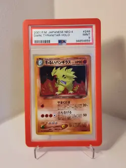 Pokemon Dark Tyranitar Neo 4 Japanese Holo Rare #248 PSA 9 Mint - Image 5