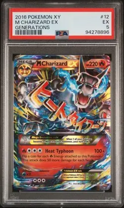 M Charizard EX #12 Pokemon XY Generations 2016 PSA 5 - Image 1
