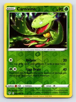 Carnivine 005/189 Uncommon Darkness Ablaze Pokemon Reverse Holo Near Mint - Image 1