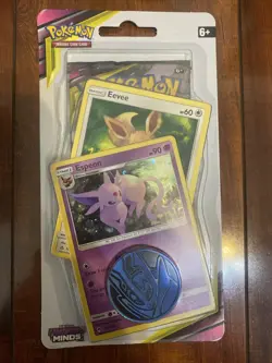 Pokemon x1 Unified Minds Checklane Blister Pack Eevee & Espeon Promos! New! 💫 - Image 1