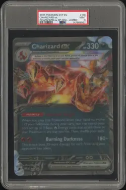 2025 POKEMON SVP EN-SV BLACK STAR PROMO #196 CHARIZARD EX PSA 9 - Image 1