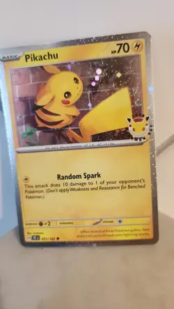 Pikachu Pokemon Day 2026 051/162 30th Anniversary Promo Double Swirl Holo - Image 3